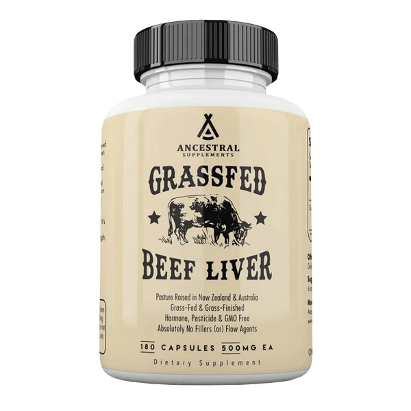 Ancestral Grassfed Desiccated Beef Liver 180 C