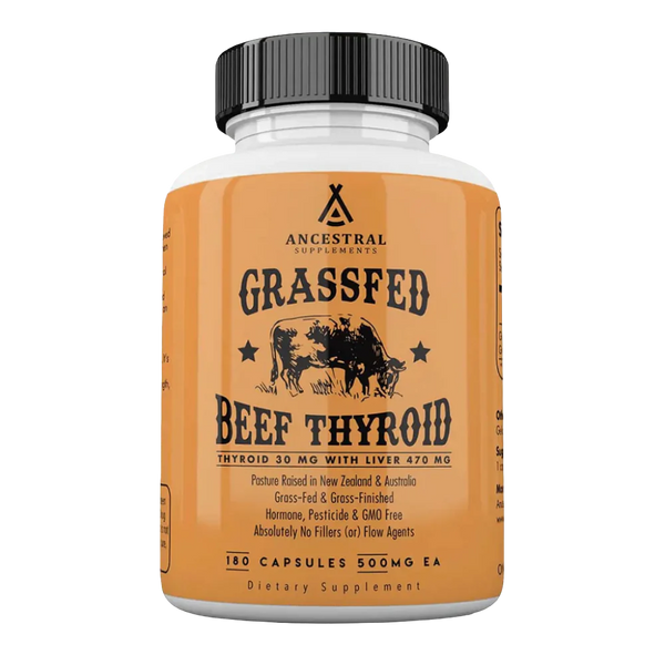 Ancestral Grassfed Desiccated Beef Thyroid 180 C